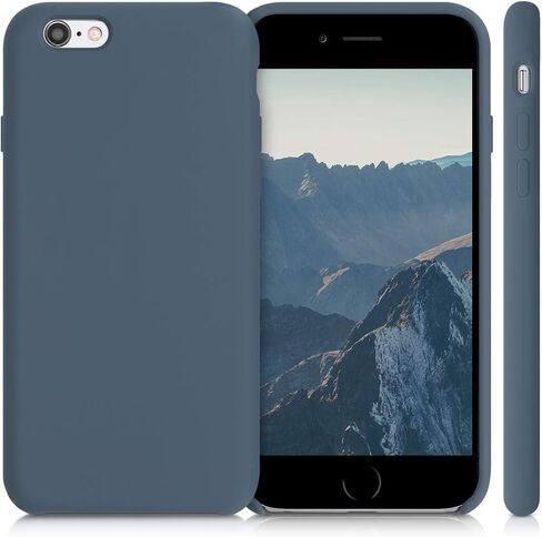 kwmobile Case Compatible with Apple iPhone 6 / 6S Case - TPU Silicone Phone Cover with Soft Finish - Ocean Blue in Saudi Arabia