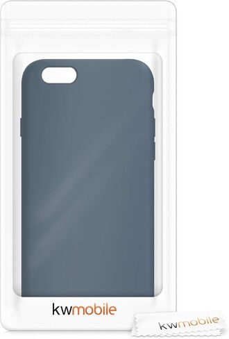 kwmobile Case Compatible with Apple iPhone 6 / 6S Case - TPU Silicone Phone Cover with Soft Finish - Ocean Blue in Saudi Arabia