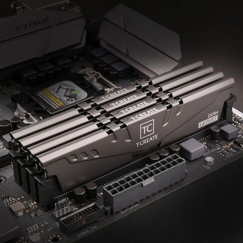 TEAMGROUP T-Create Expert overclocking 10L Samsung B-Die DDR4 32GB Kit (2 x 16GB) 3600MHz (PC4 28800) CL14 Desktop Memory Module Ram - TTCED432G3600HC14CDC01 in Kuwait