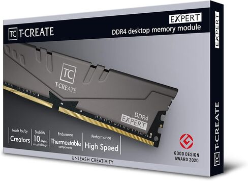 TEAMGROUP T-Create Expert overclocking 10L Samsung B-Die DDR4 32GB Kit (2 x 16GB) 3600MHz (PC4 28800) CL14 Desktop Memory Module Ram - TTCED432G3600HC14CDC01 in Kuwait