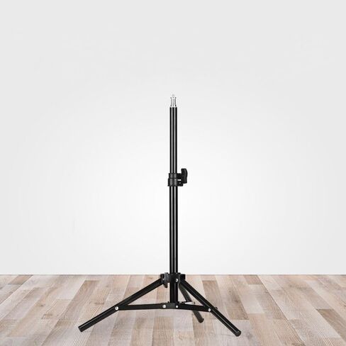 حامل ضوء من سبائك الألومنيوم من Beeiee، حامل ثلاثي القوائم للتصوير الفوتوغرافي مبطن زنبركي قابل للتعديل بطول 2 متر لمضات ضوء فلاش استوديو الصور، ضوء حلقة in Kuwait