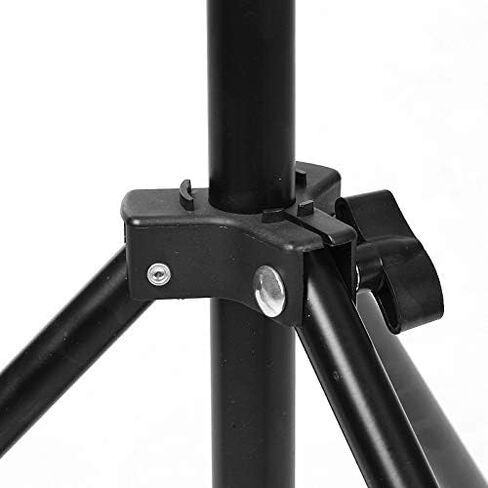 حامل ضوء من سبائك الألومنيوم من Beeiee، حامل ثلاثي القوائم للتصوير الفوتوغرافي مبطن زنبركي قابل للتعديل بطول 2 متر لمضات ضوء فلاش استوديو الصور، ضوء حلقة in Kuwait