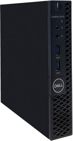 كمبيوتر مكتبي Dell Optiplex 3070 MFF Micro Form Factor - الجيل التاسع Intel Core i5-9500T 6-Core حتى 3.70 جيجا هرتز، ذاكرة DDR4 16 جيجا، 512 جيجا SSD، Intel UHD Graphics 630، Windows 10 Pro (64 بت) (متجدد) in Kuwait