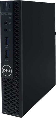كمبيوتر مكتبي Dell Optiplex 3070 MFF Micro Form Factor - الجيل التاسع Intel Core i5-9500T 6-Core حتى 3.70 جيجا هرتز، ذاكرة DDR4 16 جيجا، 512 جيجا SSD، Intel UHD Graphics 630، Windows 10 Pro (64 بت) (متجدد) in Kuwait