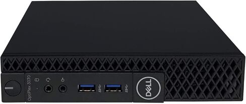 كمبيوتر مكتبي Dell Optiplex 3070 MFF Micro Form Factor - الجيل التاسع Intel Core i5-9500T 6-Core حتى 3.70 جيجا هرتز، ذاكرة DDR4 16 جيجا، 512 جيجا SSD، Intel UHD Graphics 630، Windows 10 Pro (64 بت) (متجدد) in Kuwait