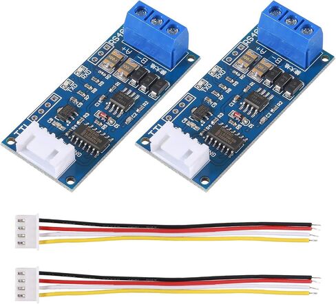 Atnsinc 2Pack TTL to RS485 Adapter Module, 485 to TTL 3.3V/5.0V Signals Serial Port Power Supply Converter with Indicator Lights in Saudi Arabia