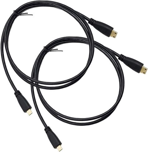Seadream Micro HDMI Type D Male to Mini HDMI Type C Male Connector Adapter Cable Cord (3.3Feet 1Pack) in Kuwait