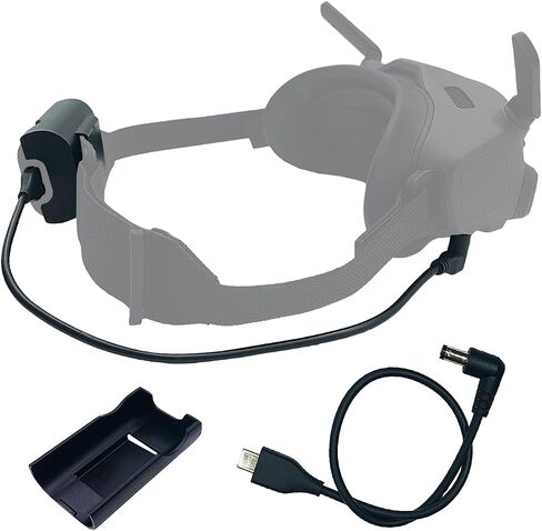 Power Cable and Battery Bracket for DJI Avata Goggles 2 Combo | Battery Clip Holder and Charging Cable for Avata Pro-View Combo Goggles 2 Accessories (Not for FPV Goggles V2) in Kuwait