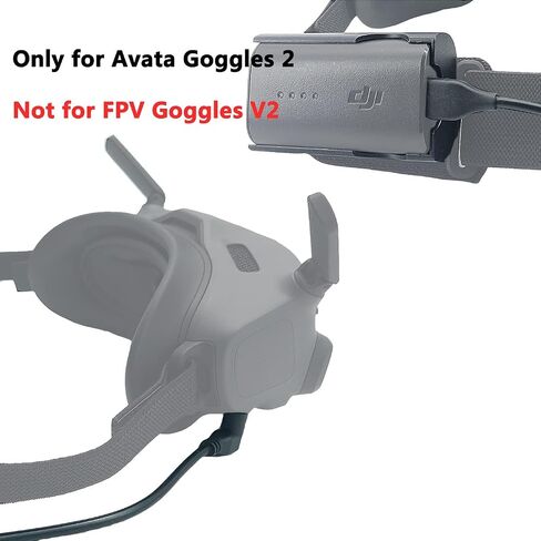 Power Cable and Battery Bracket for DJI Avata Goggles 2 Combo | Battery Clip Holder and Charging Cable for Avata Pro-View Combo Goggles 2 Accessories (Not for FPV Goggles V2) in Kuwait