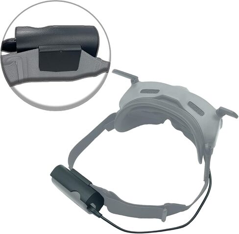 Power Cable and Battery Bracket for DJI Avata Goggles 2 Combo | Battery Clip Holder and Charging Cable for Avata Pro-View Combo Goggles 2 Accessories (Not for FPV Goggles V2) in Kuwait