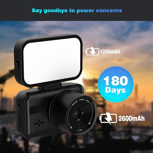 كاميرا Time Lapse 32 جيجابايت للتحكم في تطبيق Wi-Fi، التقاط صور بدقة 32 ميجابكسل 2.7K مقاطع فيديو بفاصل زمني للتركيز اليدوي، وضع الاستعداد لمدة 180 يومًا، عرض مباشر، ملء الضوء، فكرة لنمو وبناء زهور النباتات الداخلية (أسود) in Kuwait