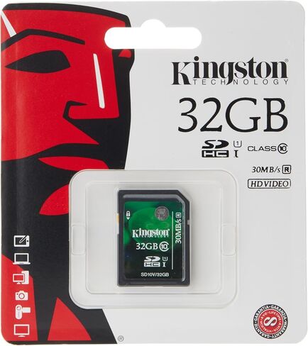 Kingston Digital 8 GB SDHC/SDXC Class 10 UHS-1 Flash Memory Card 30MB/s (SD10V/8GB) in Kuwait