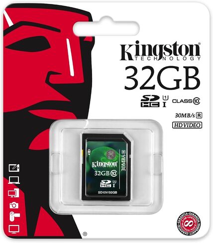 Kingston Digital 8 GB SDHC/SDXC Class 10 UHS-1 Flash Memory Card 30MB/s (SD10V/8GB) in Kuwait