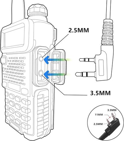 سماعات أذن تينواي واكي توكي مع ميكروفون ثنائي الدبوسين وسماعات أذن لاسلكية في اتجاهين BF-888S AR-5 UV-5R H-777 TW-325 راديو ثنائي الاتجاه (6 عبوات) in Kuwait