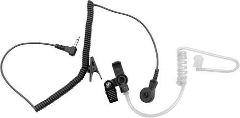 HWAYO 3.5mm 1 pin Listen Only Surveillance Covert Acoustic Air Tube Earpiece Police Radio Headset + Medium Replacement Earmolds for Motorola Radio Speaker Mics(1 Pack) in Kuwait