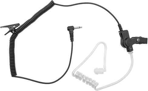 HWAYO 3.5mm 1 pin Listen Only Surveillance Covert Acoustic Air Tube Earpiece Police Radio Headset + Medium Replacement Earmolds for Motorola Radio Speaker Mics(1 Pack) in Kuwait