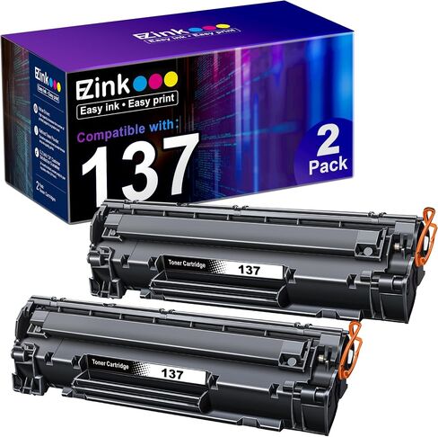 خرطوشة حبر متوافقة E-Z Ink (TM) لطابعة كانون 137 9435B001AA للاستخدام مع إيميج كلاس MF247dw LBP151dw MF212w MF216n MF217w MF227dw MF229dw MF232w MF236n MF244dw MF249dw MF249dw (أسود، عبوتان) in Kuwait