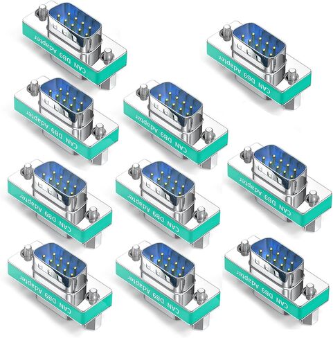 JUXINICE 5Pack CAN DB9 محول مدمج بمقاومة 120 أوم، مقاومة طرفية CAN، موصل D-SUB 9 PIN ذكر إلى أنثى، دقة عالية تصل إلى 1% in Kuwait
