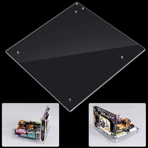Fockety Motherboard Acrylic Frame, Acrylic Overlock Computer Case, Fashion for DIY in Saudi Arabia