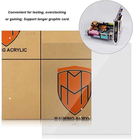 Fockety Motherboard Acrylic Frame, Acrylic Overlock Computer Case, Fashion for DIY in Saudi Arabia