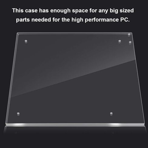 Fockety Motherboard Acrylic Frame, Acrylic Overlock Computer Case, Fashion for DIY in Saudi Arabia