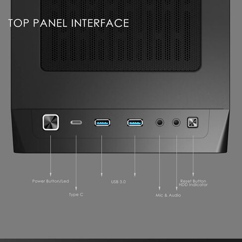 حافظة anidees AI Atomic Mini ITX صغيرة الحجم (SFF)، وحدة معالجة رسومات GPU ثلاثية الفتحات وفتحتين عموديتين، مع لوحات شبكية، تدعم 240 مشعاعًا، AI-at-ITX (حافظة الكمبيوتر الشخصي فقط) in Kuwait