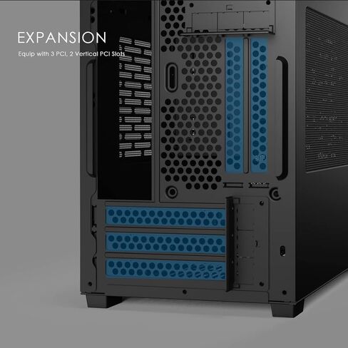 حافظة anidees AI Atomic Mini ITX صغيرة الحجم (SFF)، وحدة معالجة رسومات GPU ثلاثية الفتحات وفتحتين عموديتين، مع لوحات شبكية، تدعم 240 مشعاعًا، AI-at-ITX (حافظة الكمبيوتر الشخصي فقط) in Kuwait