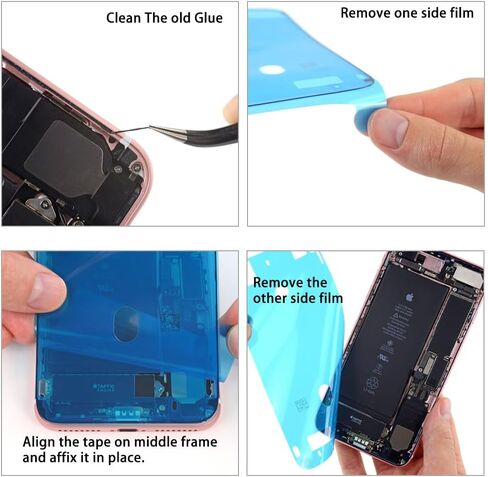MEEFIX Front Screen Frame Waterproof Anti-Dust Adhesive Glue Tape Replacement for iPhone 14 in Saudi Arabia