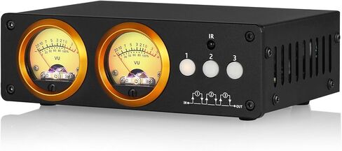 Douk Audio L3 3 Channel Stereo Audio Loop Switcher w/VU Meter RCA Selector Box in Kuwait