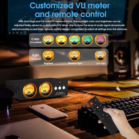 Douk Audio L3 3 Channel Stereo Audio Loop Switcher w/VU Meter RCA Selector Box in Kuwait