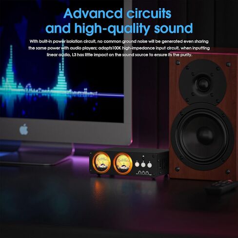 Douk Audio L3 3 Channel Stereo Audio Loop Switcher w/VU Meter RCA Selector Box in Kuwait