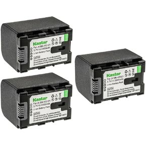 بطارية Kastar BN-VG121 قطعة واحدة بديلة لـ JVC GZ-EX265 GZ-EX270 GZ-EX275 GZ-EX310 GZ-EX310AU GZ-EX310BU GZ-EX310WU GZ-EX355 GZ-EX350 GZ-EX370 GZ-EX515 GZ-EX555 GZ-EX555BU كاميرا GZ-EX575 GZ-GX1 in Kuwait