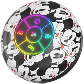 Disney Mickey Mouse and Friends LED Bluetooth Shower Speaker - Splashproof Speaker with Touch Controls + 5 HR Playtime - Mickey Mouse Gifts for Women, Men, Kids, Teens and More (Mickey Block Name) in Kuwait