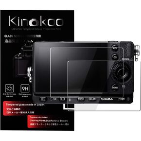 kinokoo MUZIRI Screen Protector Compatible for Sigma FP/FPL Digital Camera - 0.25mm 9H Hardness Tempered Glass Film Crystal Clear Bubble-free/Anti-scratch(2 pack) in Kuwait