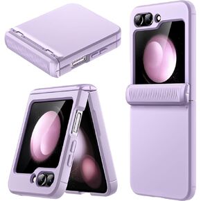 JETech Case for Samsung Galaxy Z Flip 5 2023 with Hinge Protection, Heavy Duty Rugged Protective Hard PC Phone Cover, Anti-Fingerprint Matte Finish (Mint Green)