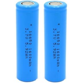 Svenirven 2 قطعة 16650 بطارية 2000 مللي أمبير 3.7 فولت بطارية ليثيوم أيون قابلة للشحن لمصابيح الكشافات in Kuwait