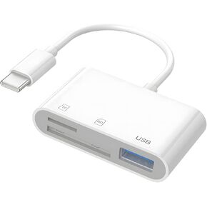 قارئ بطاقات USB C إلى SD، محول قارئ بطاقات ذاكرة USB C إلى Micro SD TF متوافق مع iPad Pro، وMacBook Pro/Air، وChromebook، ومحول قارئ بطاقات كاميرا USB 3 في 1 لأجهزة XPS، وGalaxy والمزيد من أجهزة USB C in Kuwait