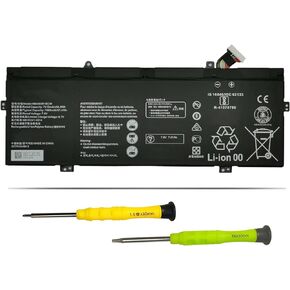 بطارية الكمبيوتر المحمول HB4593R1ECW 56.3Wh متوافقة مع Huawei Matebook X Pro i7 Mach-W29 2019 MACH-W19B MACH-W29C KPL-W00 KLV-W19 VLT-W60/50 MagicBook i5 8250U i7 8550U R5 2500U Series 7.6V 7410mAh in Kuwait