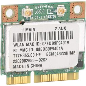 بطاقة واي فاي صغيرة ثنائية النطاق بتقنية بي سي إيه، بطاقة محول شبكة لاسلكية، 802. محول واي فاي السريع 802. 11A/B/G/N 300Mbps PCI Express لـ Win7/Win8/Win10 in Kuwait