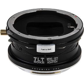 Fotodiox Pro TLT ROKR - Tilt/Shift Lens Mount Adapter Compatible with Mamiya 645 (M645) Mount Lenses to Fujifilm Fuji G-Mount GFX Mirrorless Camera Body in Saudi Arabia