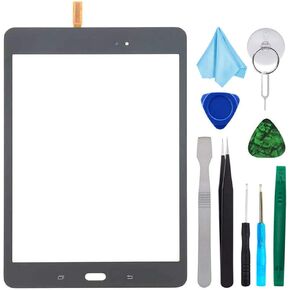 بديل زجاجي لشاشة اللمس البيضاء لهاتف Samsung Galaxy Tab A 8.0 SM-T350 T350 (لا يشمل LCD) مع أدوات + لاصق مثبت مسبقًا