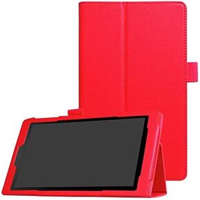 for Amazon New Kindle Fire HD 8 HD8 Smart Cover(2016 Release,6th) (2017 Release, 7th) (2018 Release,8th) Ultra Slim Folio Stand Sleep/Wake Up Leather Case +1x Clear Screen Protector (Li-Black)
