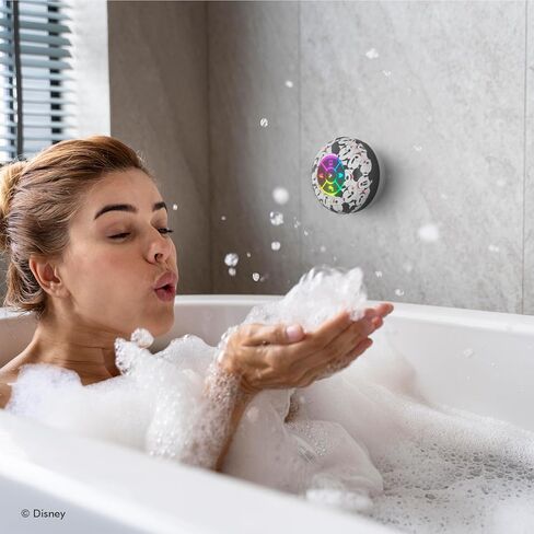 مكبر صوت ديزني ميكي ماوس آند فريندز بتقنية البلوتوث LED - مكبر صوت مقاوم لرذاذ الماء مع عناصر تحكم باللمس + وقت تشغيل لمدة 5 ساعات - هدايا ميكي ماوس للنساء والرجال والأطفال والمراهقين والمزيد (اسم كتلة ميكي) in Kuwait