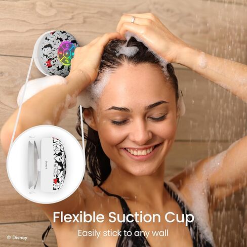 Disney Mickey Mouse and Friends LED Bluetooth Shower Speaker - Splashproof Speaker with Touch Controls + 5 HR Playtime - Mickey Mouse Gifts for Women, Men, Kids, Teens and More (Mickey Block Name) in Saudi Arabia