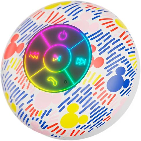 Disney Mickey Mouse and Friends LED Bluetooth Shower Speaker - Splashproof Speaker with Touch Controls + 5 HR Playtime - Mickey Mouse Gifts for Women, Men, Kids, Teens and More (Mickey Block Name) in Saudi Arabia