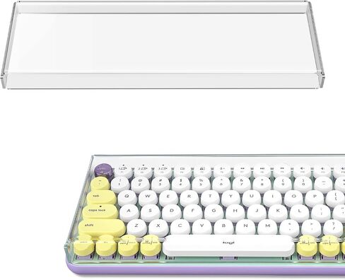 Geekria Keyboard Dust Cover, Keypads Cover for 75% Compact 84 Key Keyboard, Compatible with Keychron K2, Logitech POP Keys Mechanical, Logitech MX Mechanical Mini Keyboard (Frosted Acrylic) in Saudi Arabia