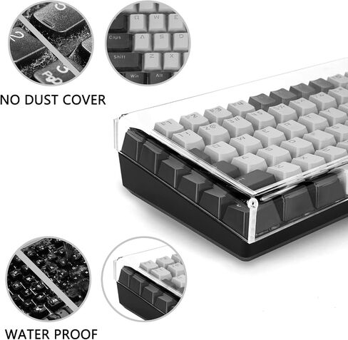 Geekria Keyboard Dust Cover, Keypads Cover for 75% Compact 84 Key Keyboard, Compatible with Keychron K2, Logitech POP Keys Mechanical, Logitech MX Mechanical Mini Keyboard (Frosted Acrylic) in Saudi Arabia