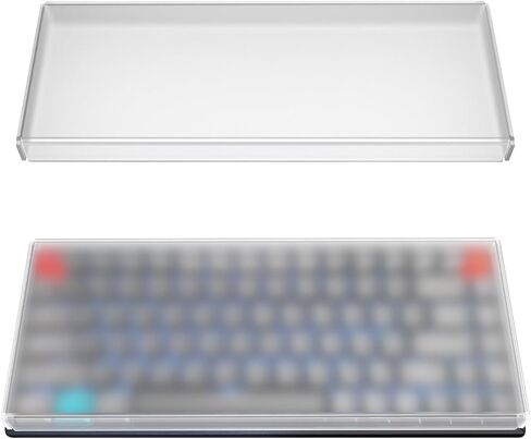Geekria Keyboard Dust Cover, Compatible with Logitech MX Mechanical Mini/POP Keys, Keychron K2 HE / K2 75%, LOFREE Flow84, Keypads Cover for 75% Compact 84 Key Keyboard (Clear Acrylic) in Kuwait