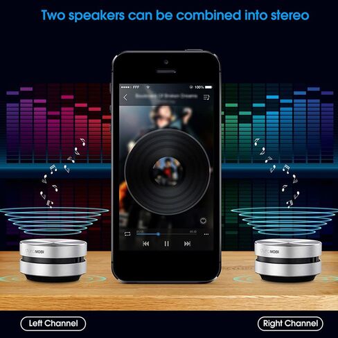 Wirelessly BT Mini Speaker Bone Conduction Portable Wireless Speaker Stereo Bass Sound Creative Portable Speaker Mini Size Music Player Built-in Mic Sound Box in Saudi Arabia