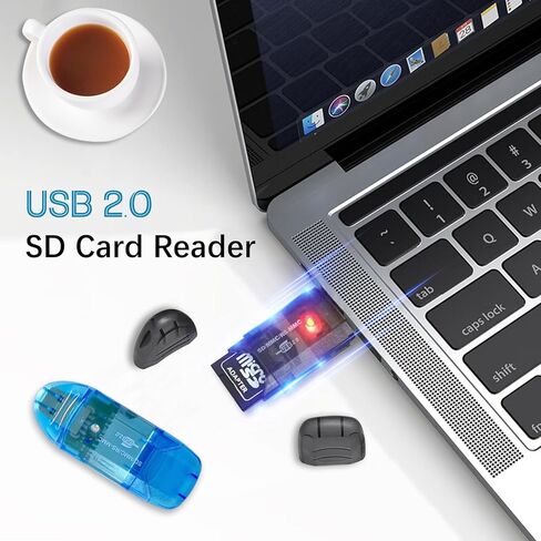 4 Pack USB SD Card Reader for PC, SD Card to USB Adapter, Card Reader for Camera Memory Card Reader, Wansurs Card Reader for Laptop in Saudi Arabia